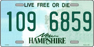 NH license plate 1096859