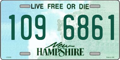 NH license plate 1096861
