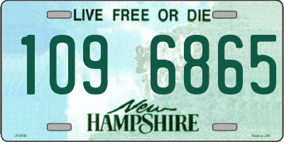NH license plate 1096865