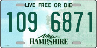 NH license plate 1096871
