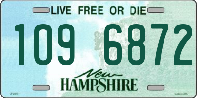 NH license plate 1096872