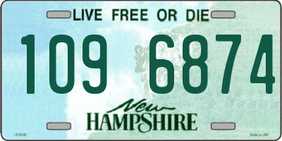 NH license plate 1096874