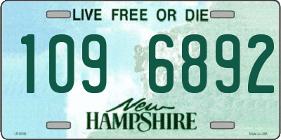 NH license plate 1096892