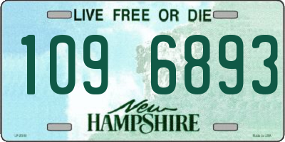 NH license plate 1096893
