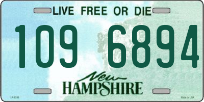 NH license plate 1096894