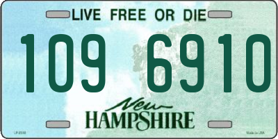 NH license plate 1096910