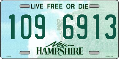 NH license plate 1096913