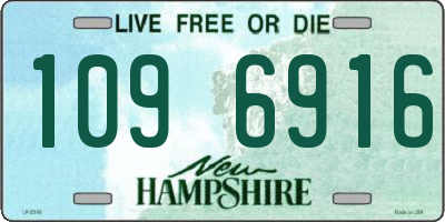 NH license plate 1096916