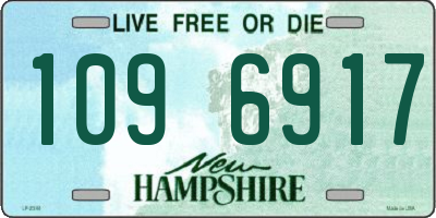 NH license plate 1096917