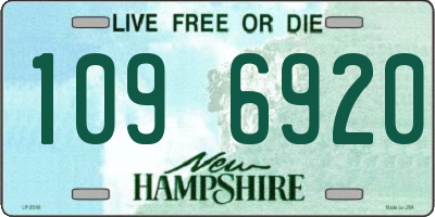 NH license plate 1096920