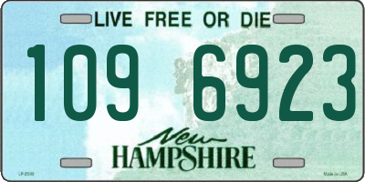 NH license plate 1096923