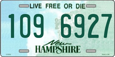 NH license plate 1096927