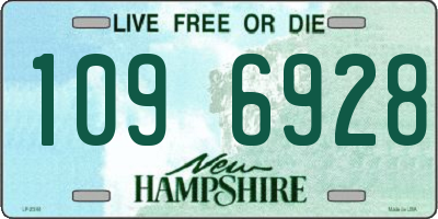 NH license plate 1096928