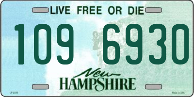 NH license plate 1096930