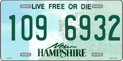 NH license plate 1096932