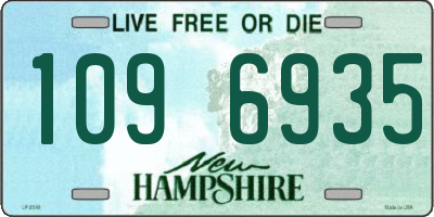 NH license plate 1096935
