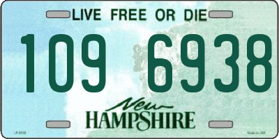 NH license plate 1096938