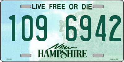 NH license plate 1096942
