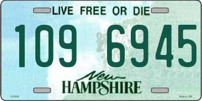 NH license plate 1096945