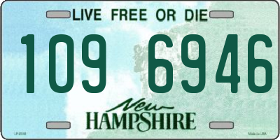 NH license plate 1096946
