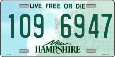 NH license plate 1096947