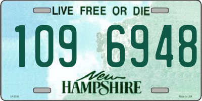 NH license plate 1096948