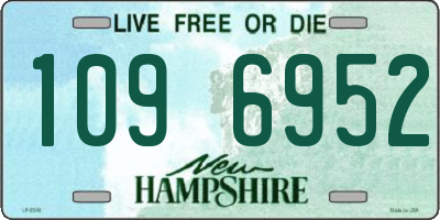 NH license plate 1096952