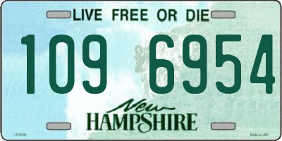 NH license plate 1096954