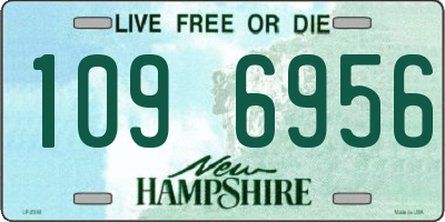 NH license plate 1096956