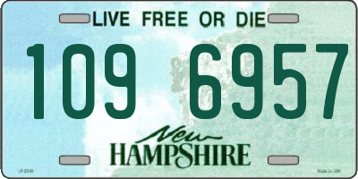 NH license plate 1096957