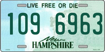 NH license plate 1096963