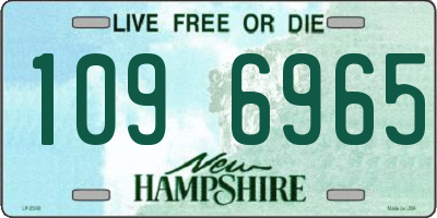 NH license plate 1096965