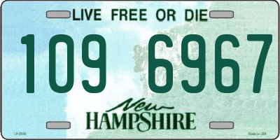 NH license plate 1096967
