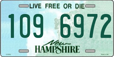 NH license plate 1096972