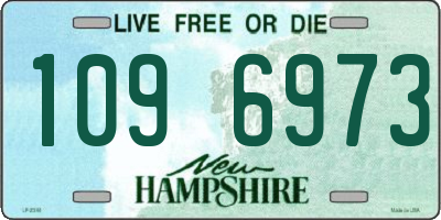 NH license plate 1096973
