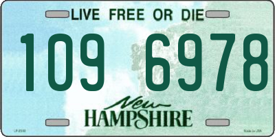 NH license plate 1096978