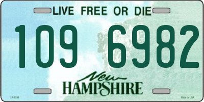 NH license plate 1096982