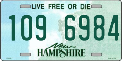 NH license plate 1096984