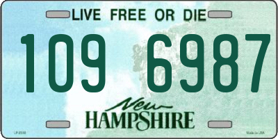 NH license plate 1096987