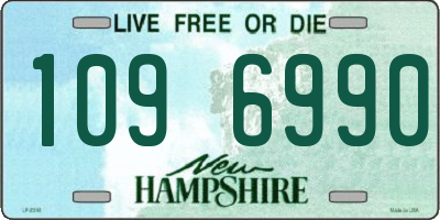 NH license plate 1096990