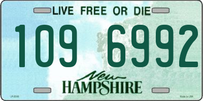 NH license plate 1096992