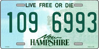NH license plate 1096993