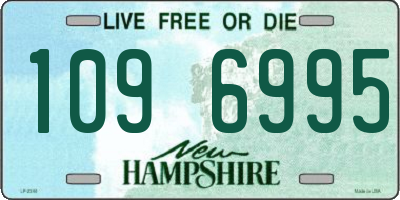 NH license plate 1096995