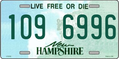 NH license plate 1096996