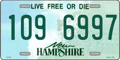 NH license plate 1096997