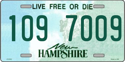NH license plate 1097009