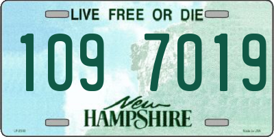 NH license plate 1097019
