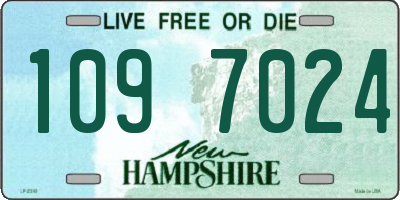 NH license plate 1097024