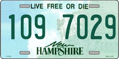 NH license plate 1097029