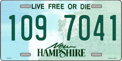 NH license plate 1097041